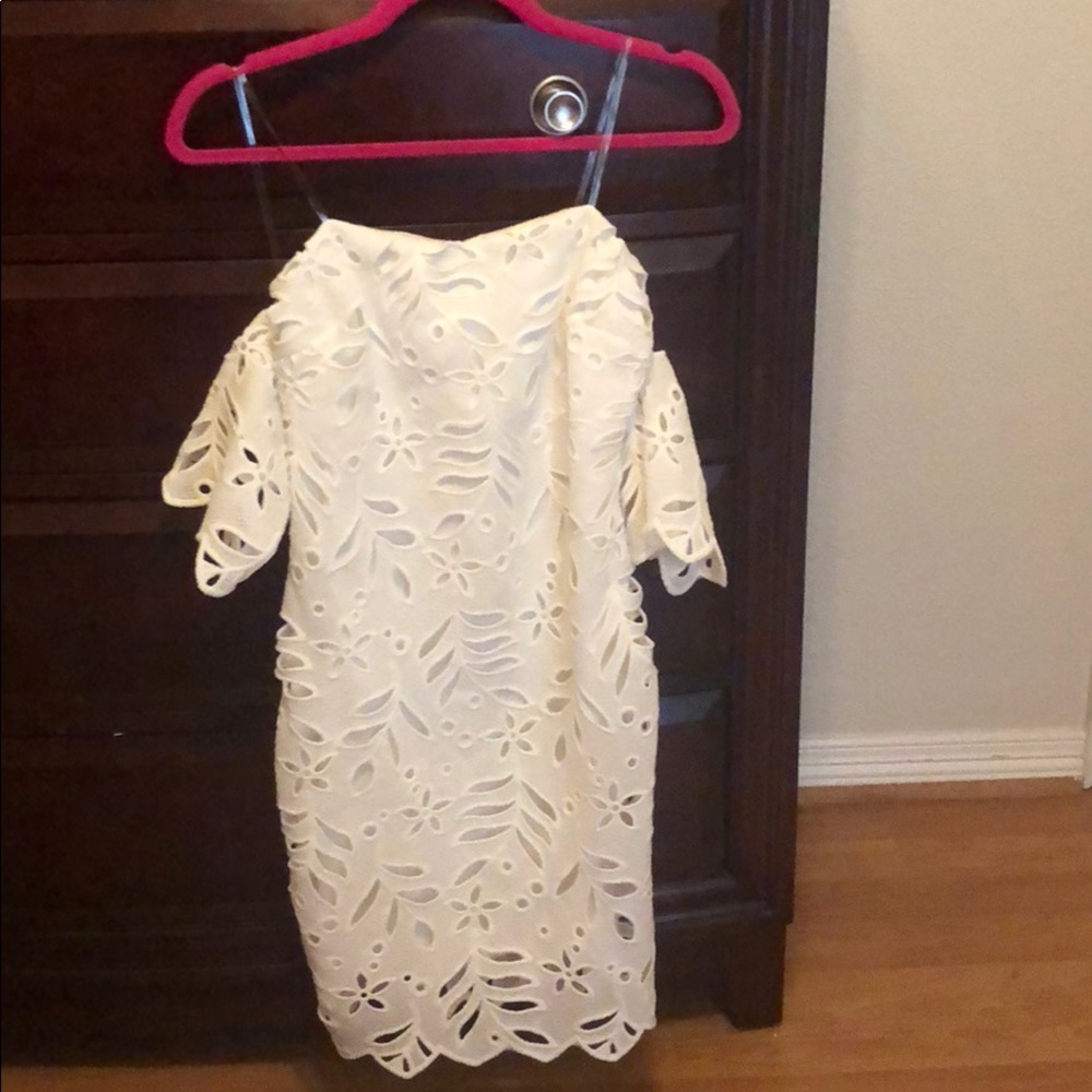 White off the shoulder dress